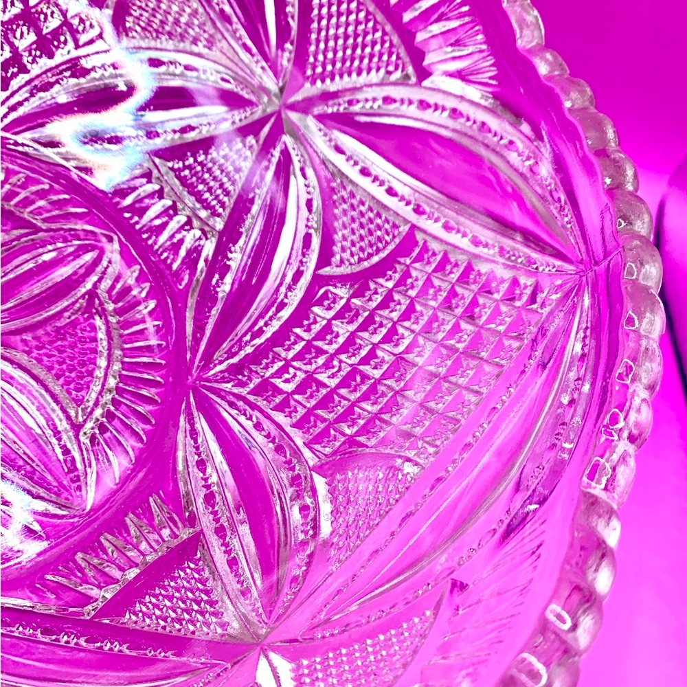 Brilliant Clear Crystal Bowl - Vintage - Picture 3 of 10